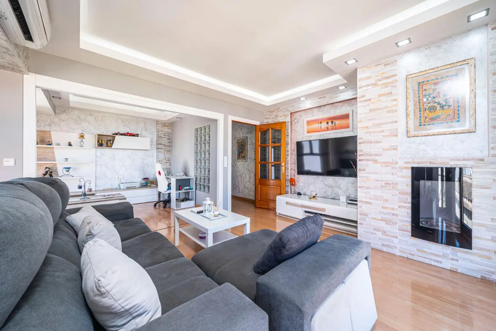 Sala d'estar de Pis en venda en  Palma de Mallorca amb Aire condicionat, Calefacció i Balcó