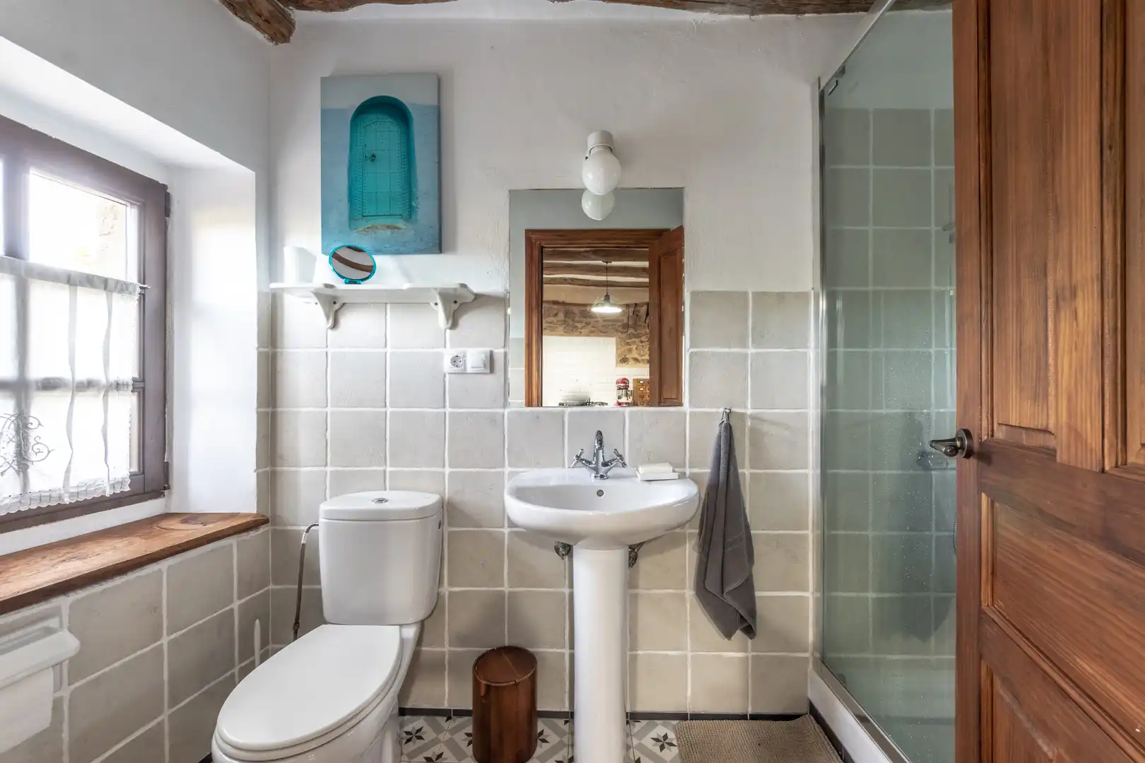 Baño de Casa o chalet en venta en Galdames con Parquet, Trastero y Piscina