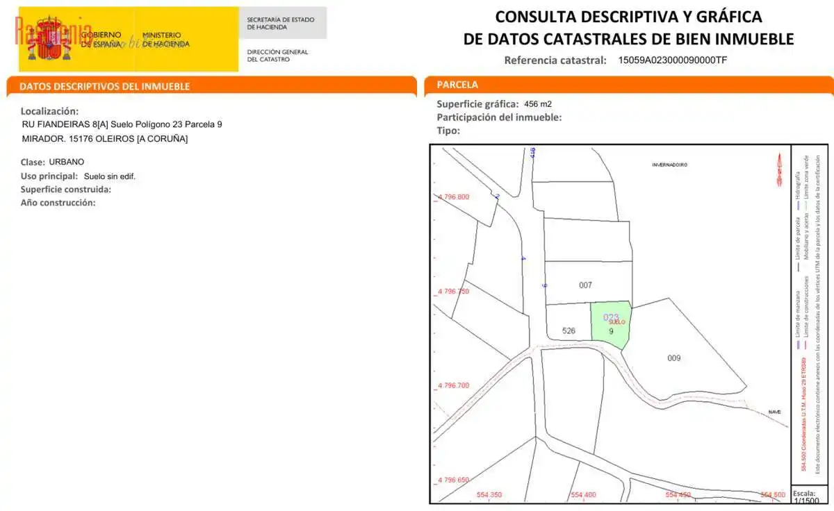 Residencial en venta en Oleiros