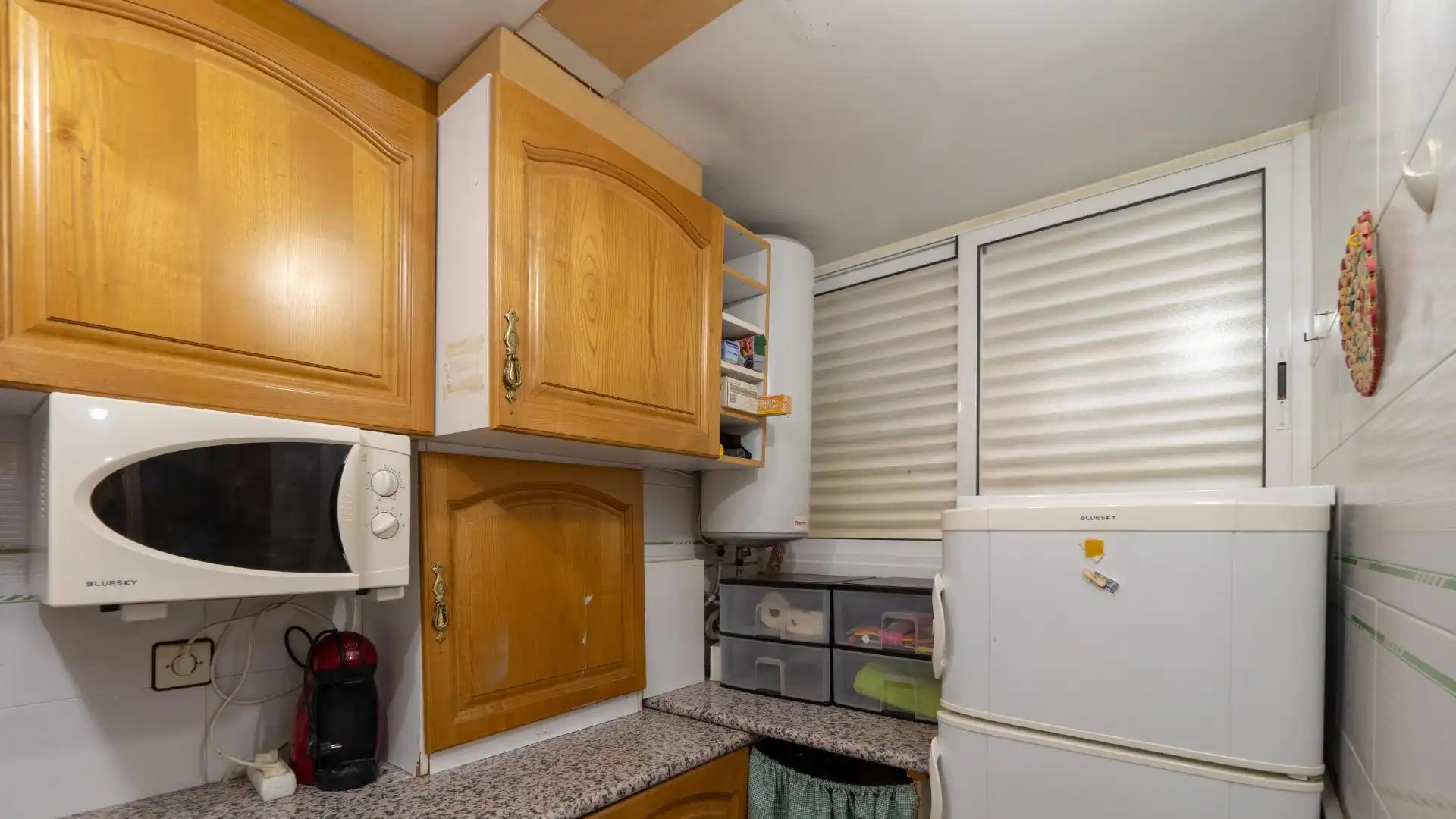 Kitchen of Flat for sale in Benidorm  with Air Conditioner, Private garden and Community pool