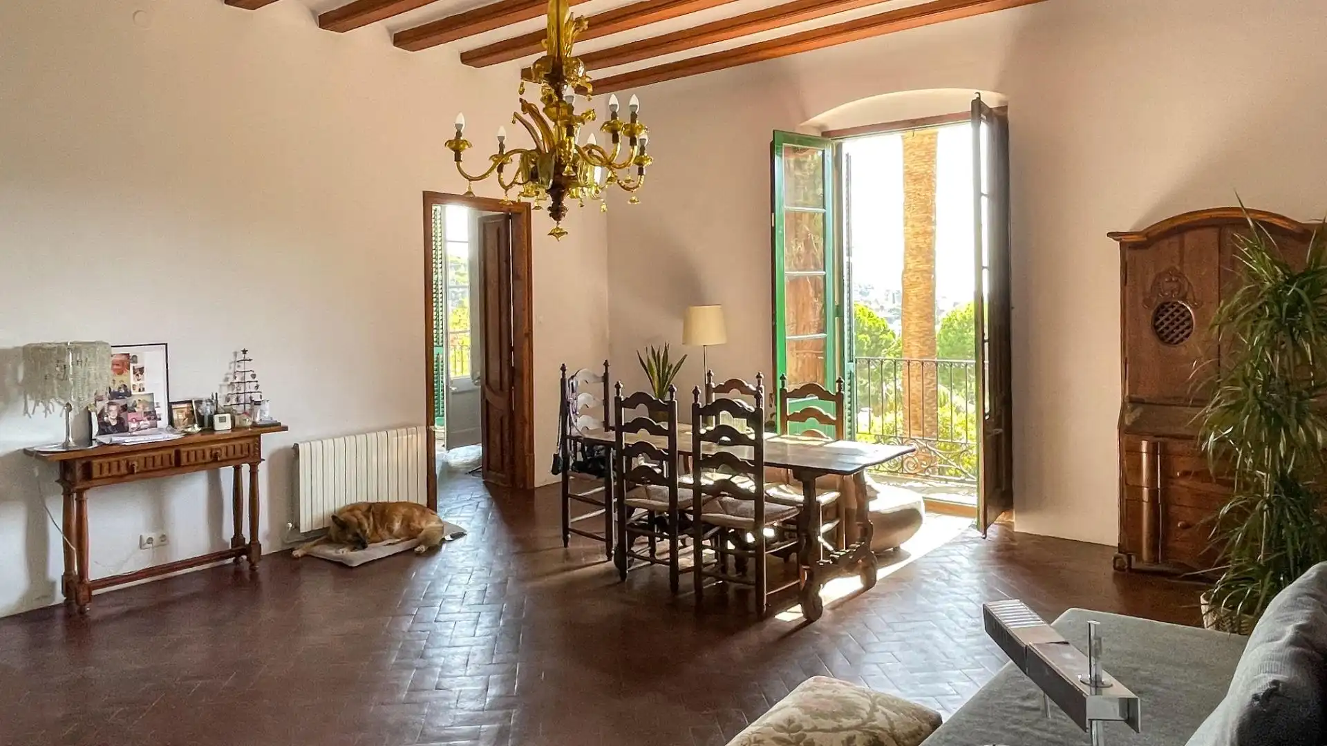 Esszimmer von Wohnung zur Miete in Cabrils mit Heizung, Privatgarten und Balkon