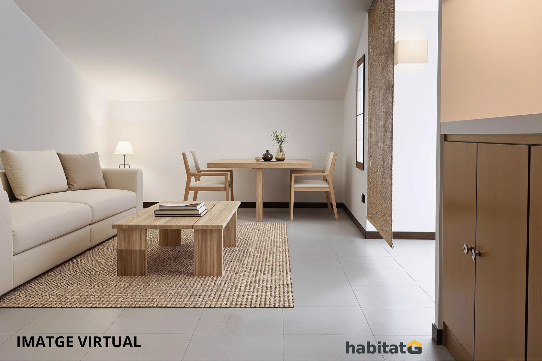 Living room of Attic for sale in Bellpuig  with Air Conditioner, Heating and Terrace