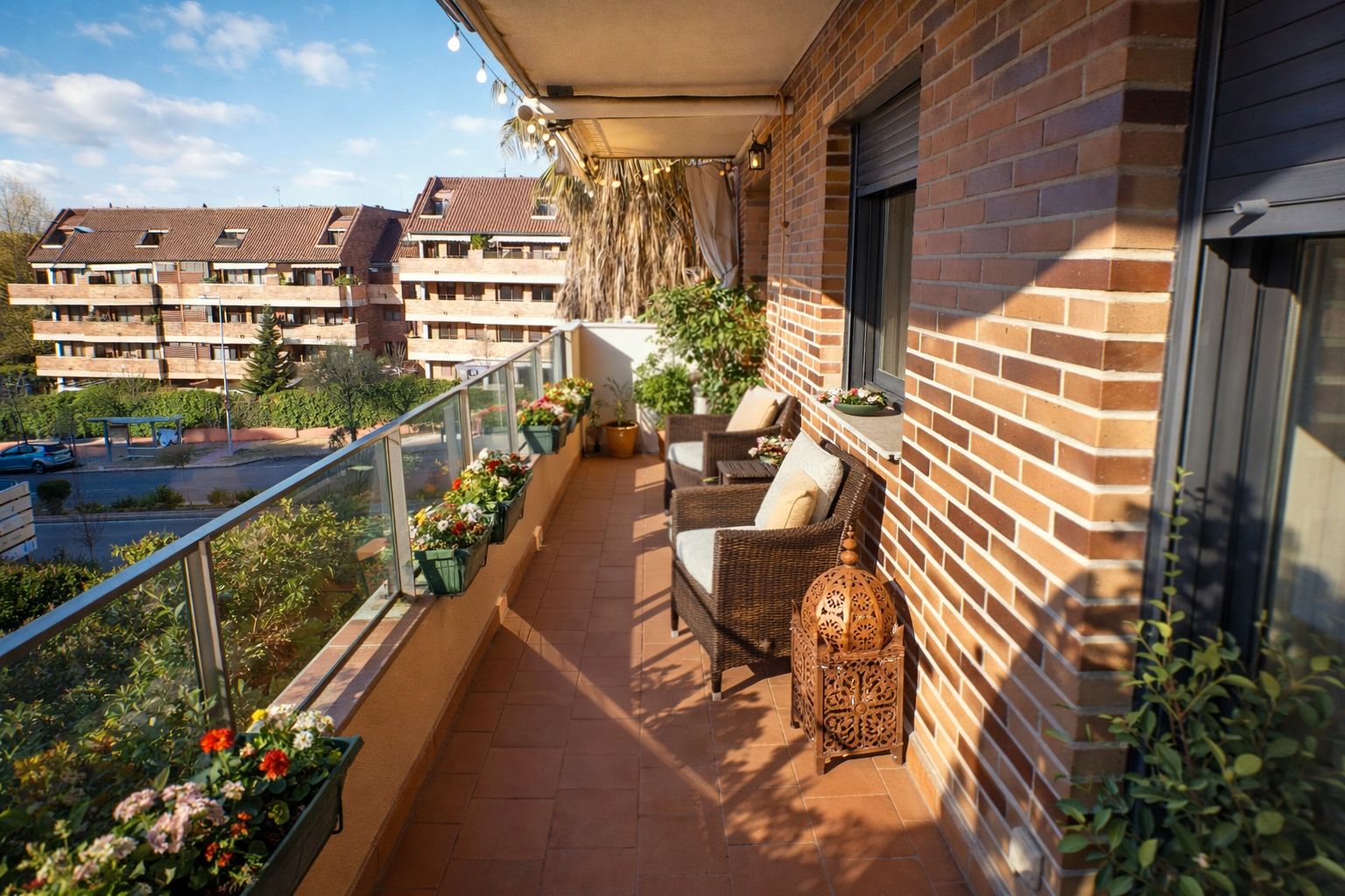 Terraza de Piso de alquiler en Pozuelo de Alarcón con Aire acondicionado, Calefacción y Parquet