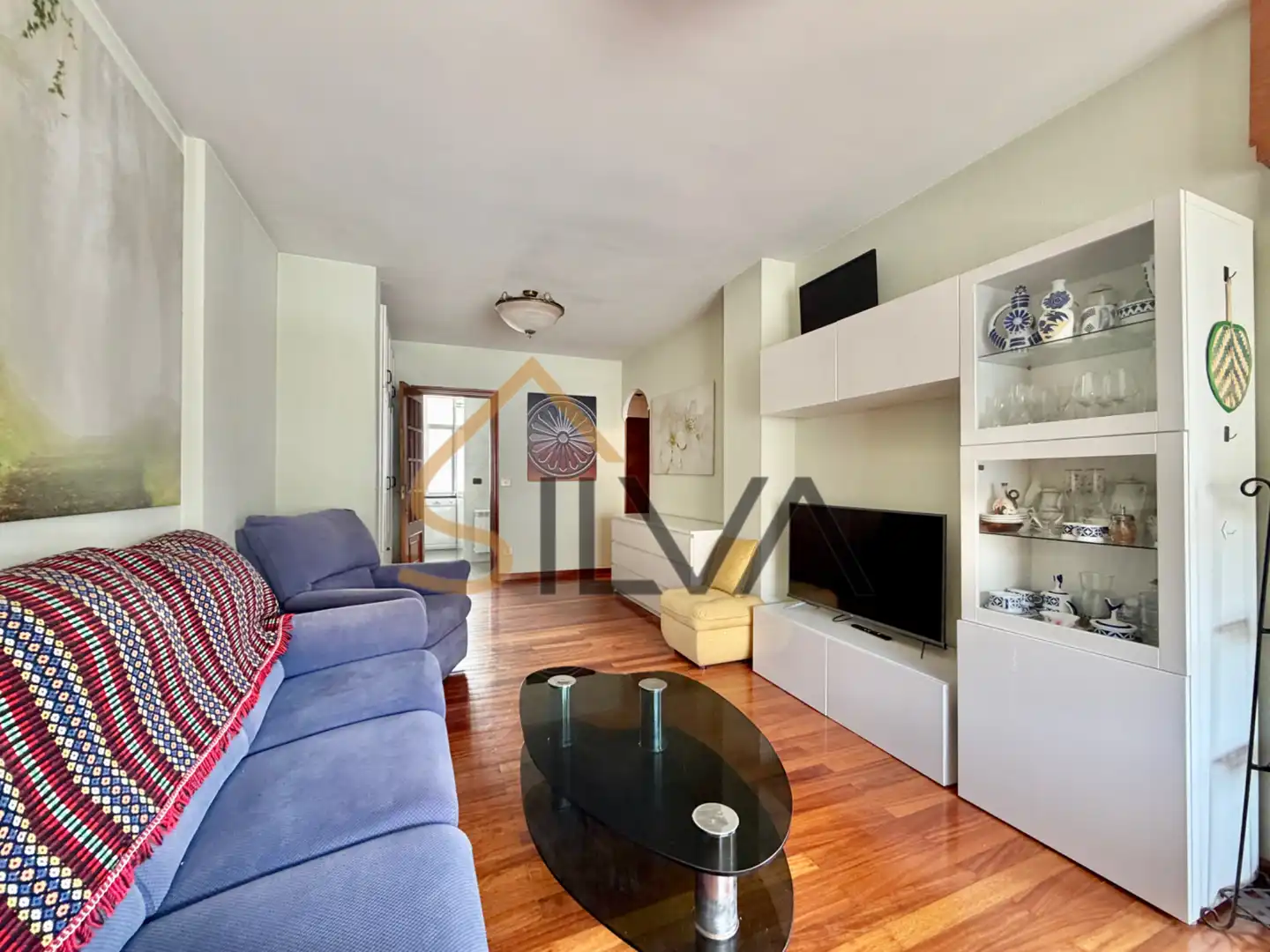 Sala de estar de Piso en venta en Lugo con Calefacción, Trastero y Amueblado