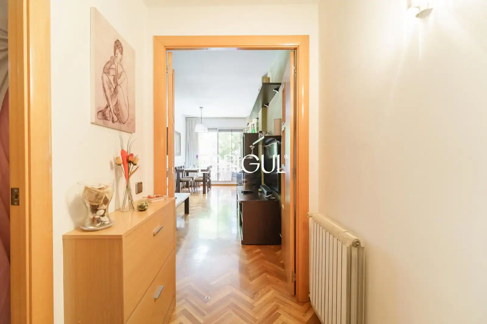 Schlafzimmer von Wohnung zum Verkauf in Barcelona mit Klimaanlage, Heizung und Parkett
