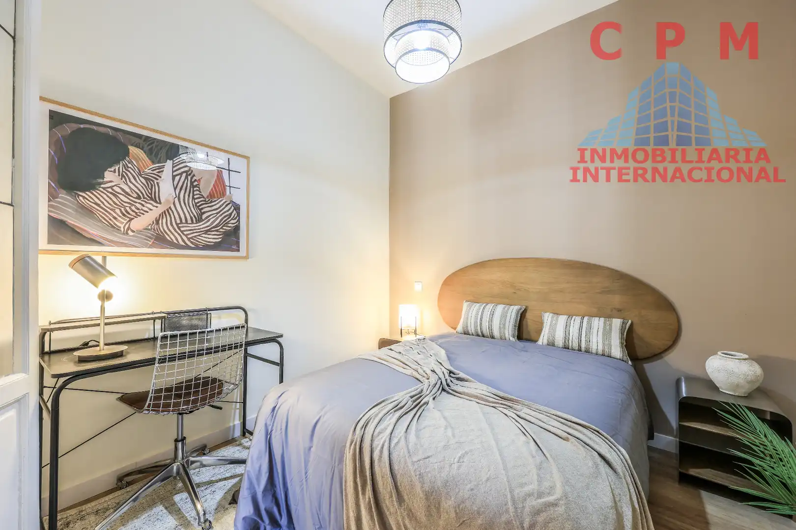 Bedroom of Flat for rent in Madrid  with Air Conditioner, Heating and Parquet flooring