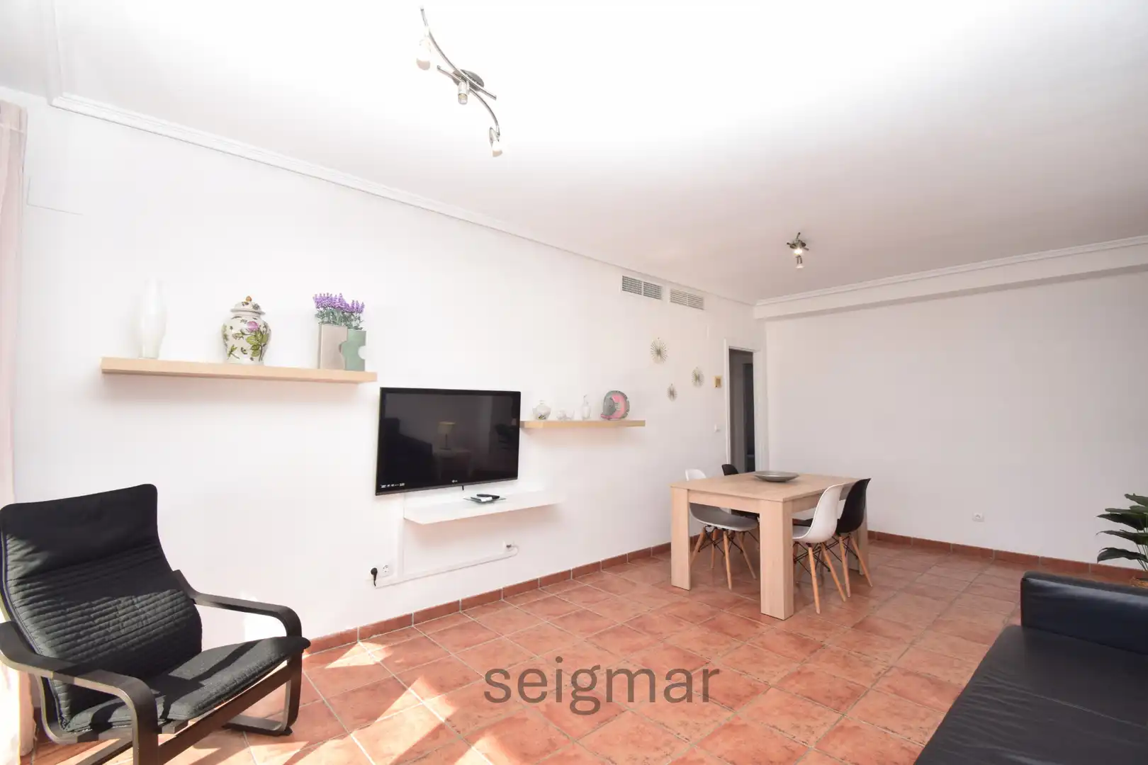 Sala d'estar de Pis en venda en Villajoyosa / La Vila Joiosa amb Aire condicionat, Calefacció i Terrassa