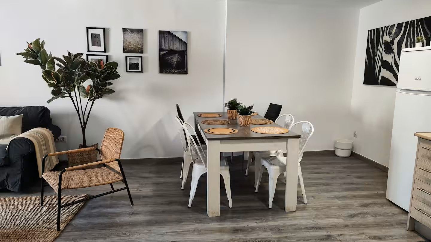 Dining room of Flat to rent in  Lleida Capital  with Air Conditioner, Heating and Furnished