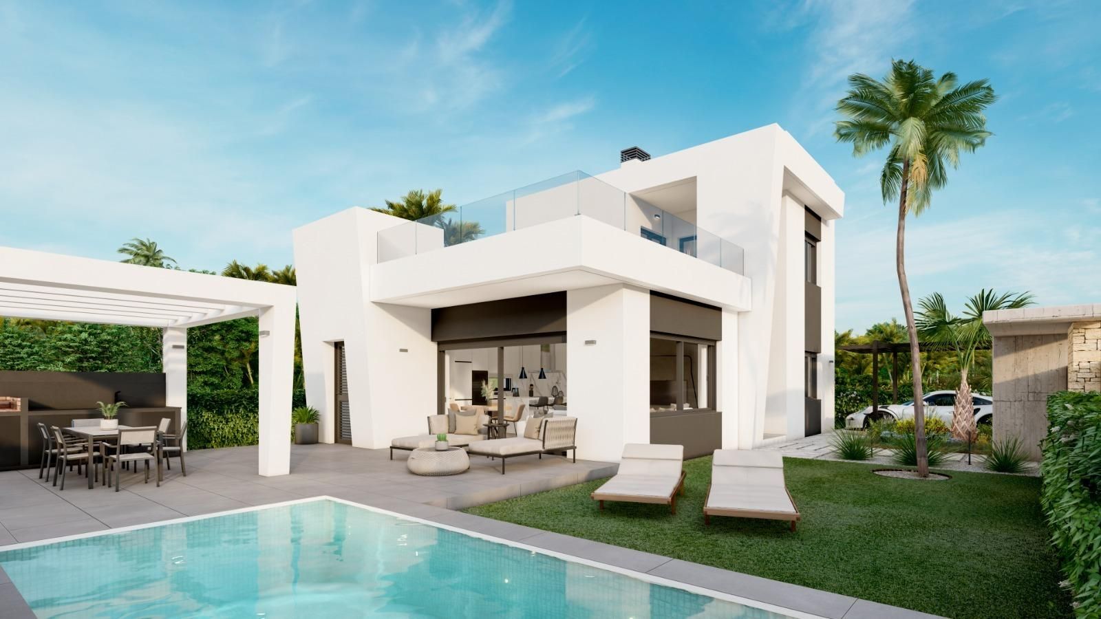 Vista exterior de Casa o xalet en venda en Orihuela amb Aire condicionat, Calefacció i Jardí privat