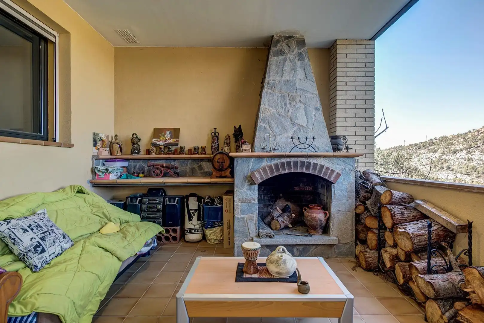 Terraza de Casa o chalet en venta en La Pobla de Claramunt con Aire acondicionado, Calefacción y Jardín privado