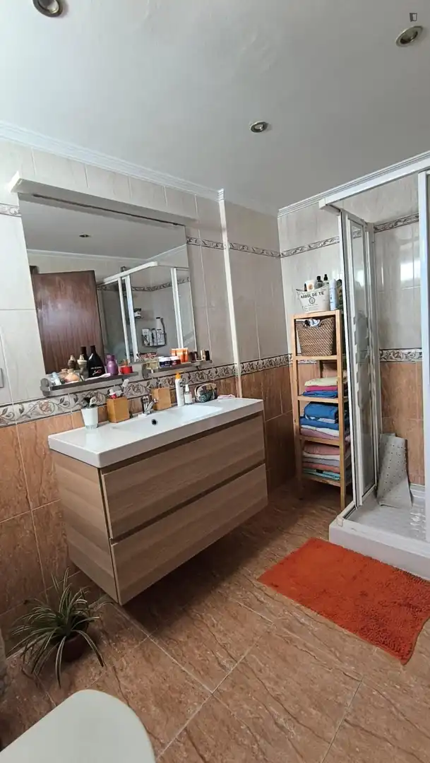 Bany de Apartament per a compartir en Sevilla amb Aire condicionat, Calefacció i Moblat