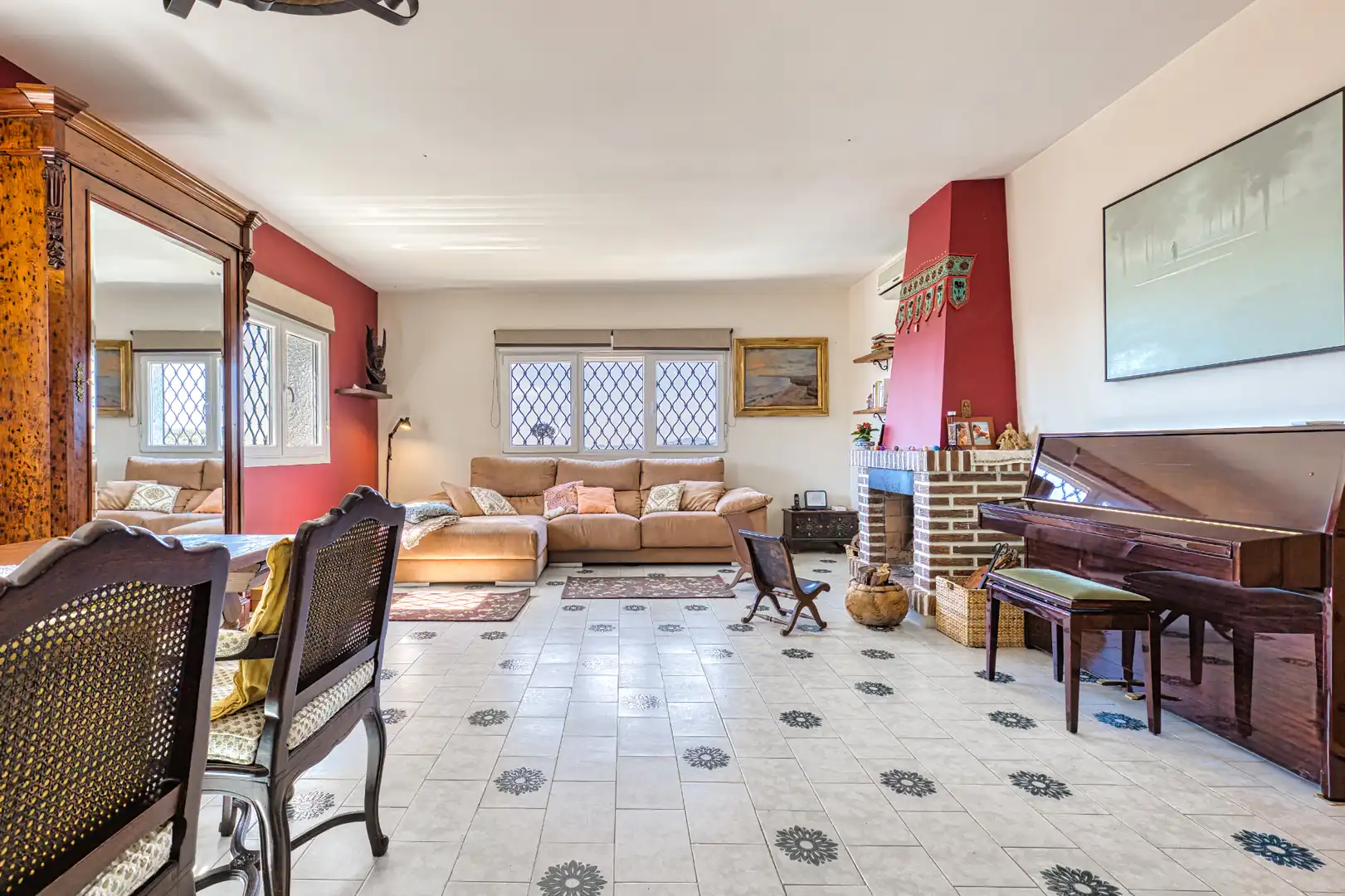 Living room of Houses for sale in Valdemorillo  with Heating, Private garden and Terrace