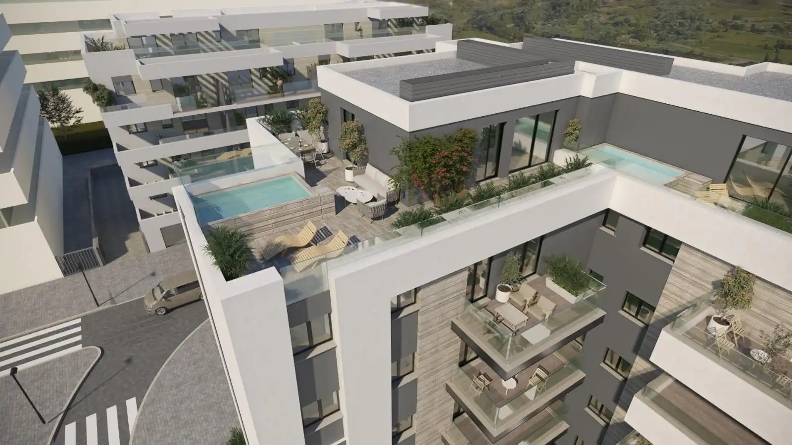 Terrace of Flat for sale in Mijas  with Air Conditioner, Heating and Terrace
