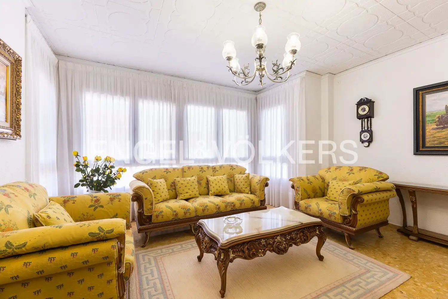 Sala de estar de Casa o chalet en venta en Alberic con Aire acondicionado, Calefacción y Terraza