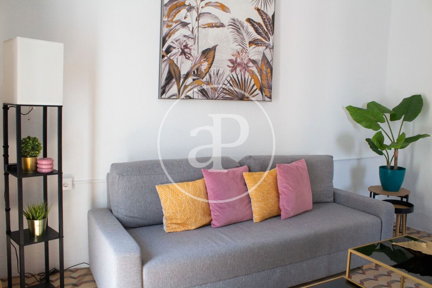 Living room of Flat to rent in  Valencia Capital  with Air Conditioner, Heating and Furnished