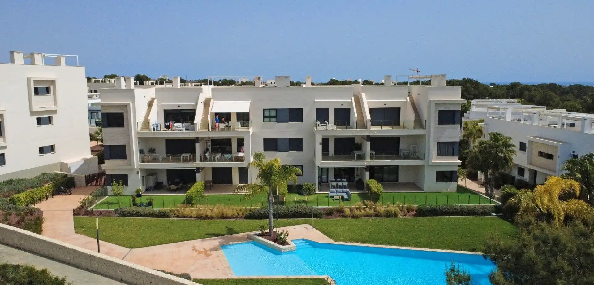Vista exterior de Apartamento en venta en Pilar de la Horadada con Jardín privado, Terraza y Amueblado