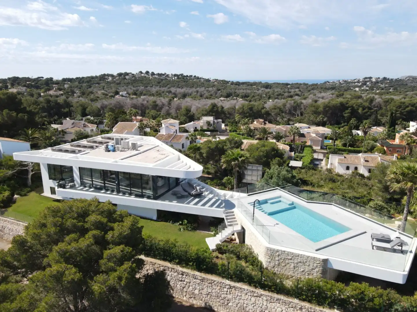 Vista exterior de Casa o xalet en venda en Jávea / Xàbia amb Aire condicionat, Calefacció i Jardí privat