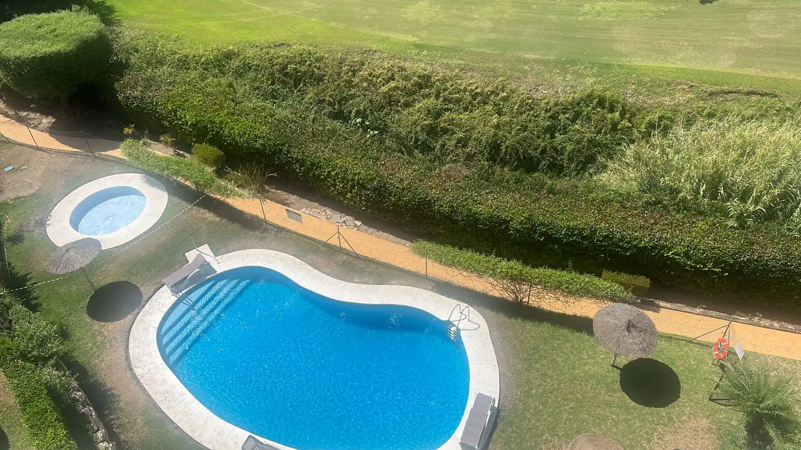 Swimming pool of Attic for rent in Marbella  with Air Conditioner, Terrace and Swimming Pool