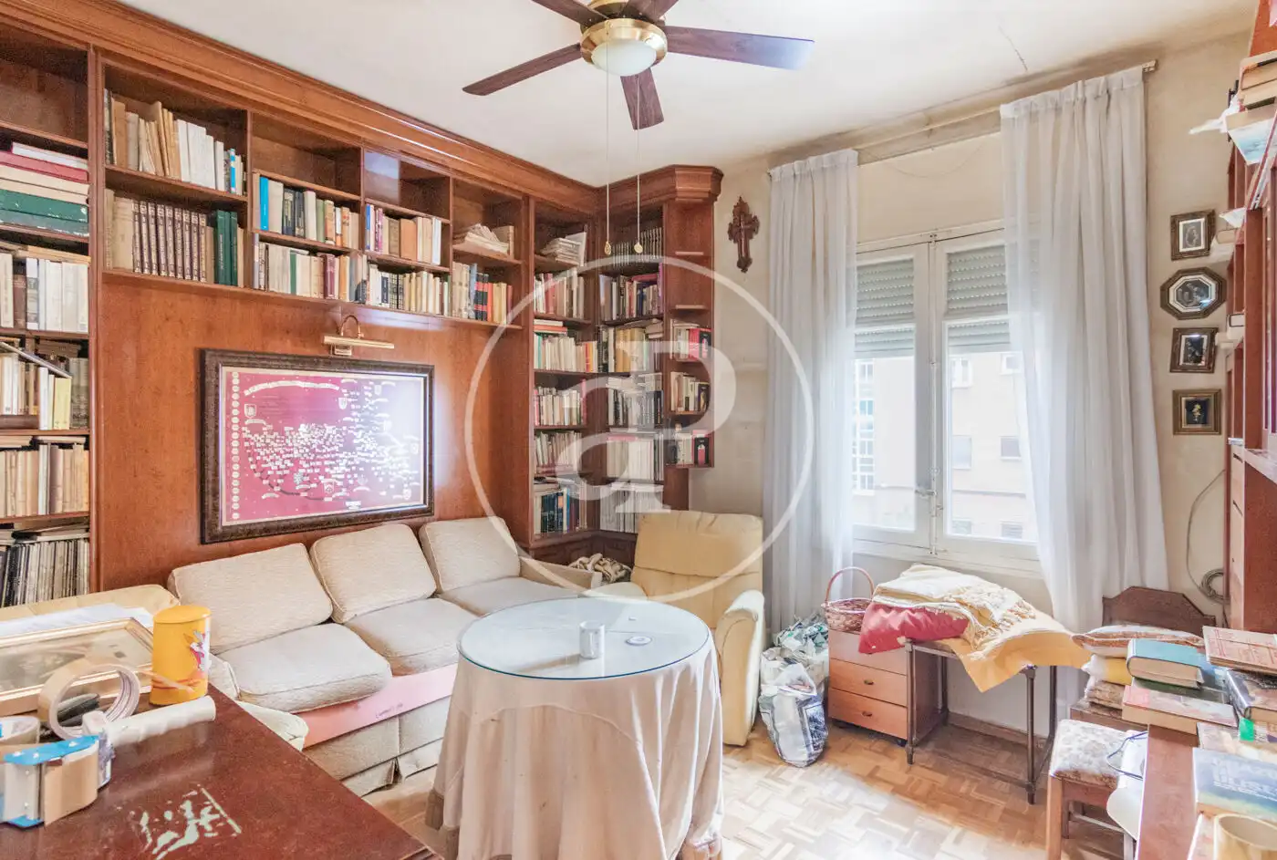 Sala de estar de Piso en venta en  Madrid Capital