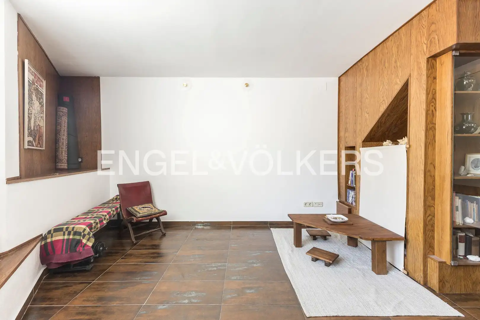Sala de estar de Piso en venta en Barcelona con Calefacción y Amueblado
