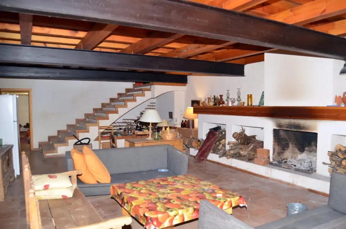 Sala de estar de Casa o chalet en venta en Navafría con Terraza