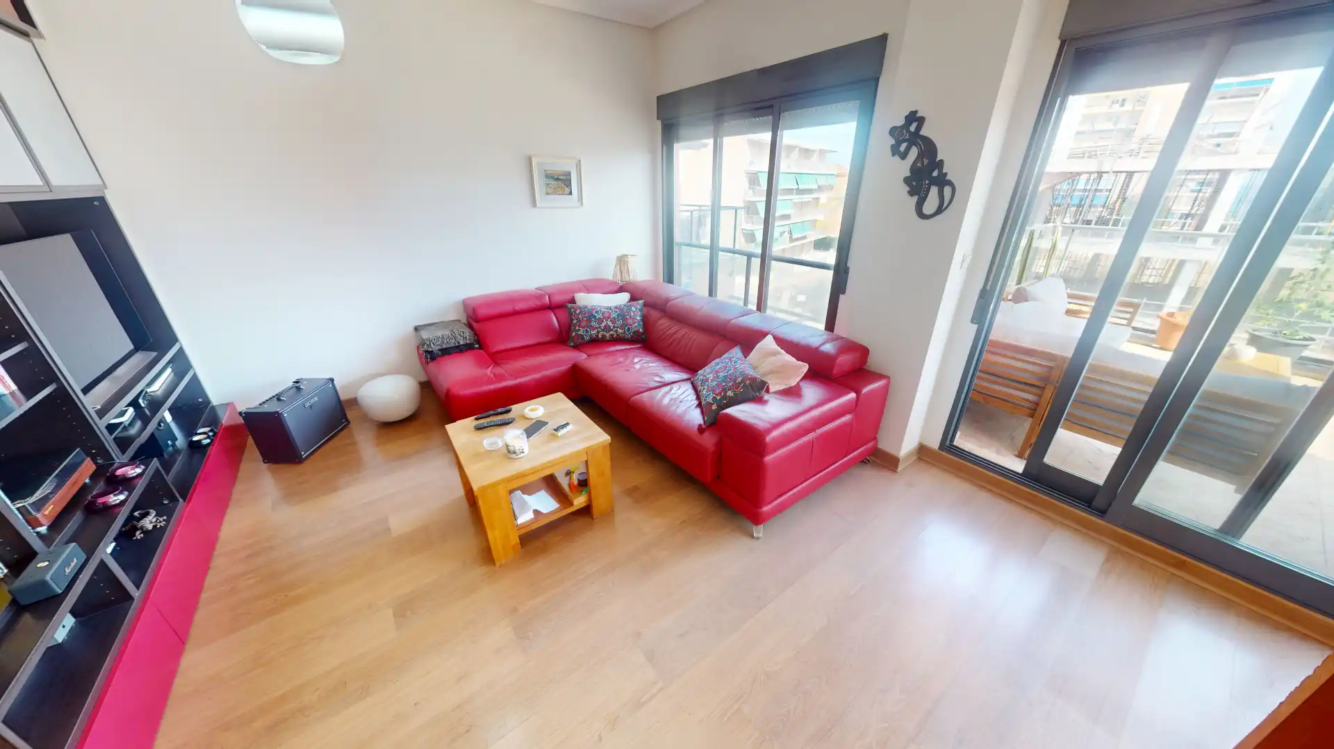 Sala de estar de Piso en venta en El Campello con Aire acondicionado, Parquet y Terraza