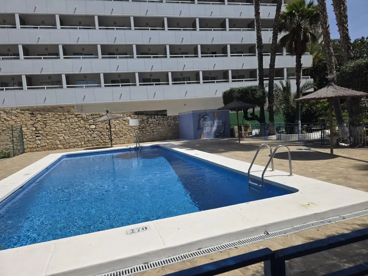Swimming pool of Flat for sale in Benidorm  with Private garden, Furnished and Community pool