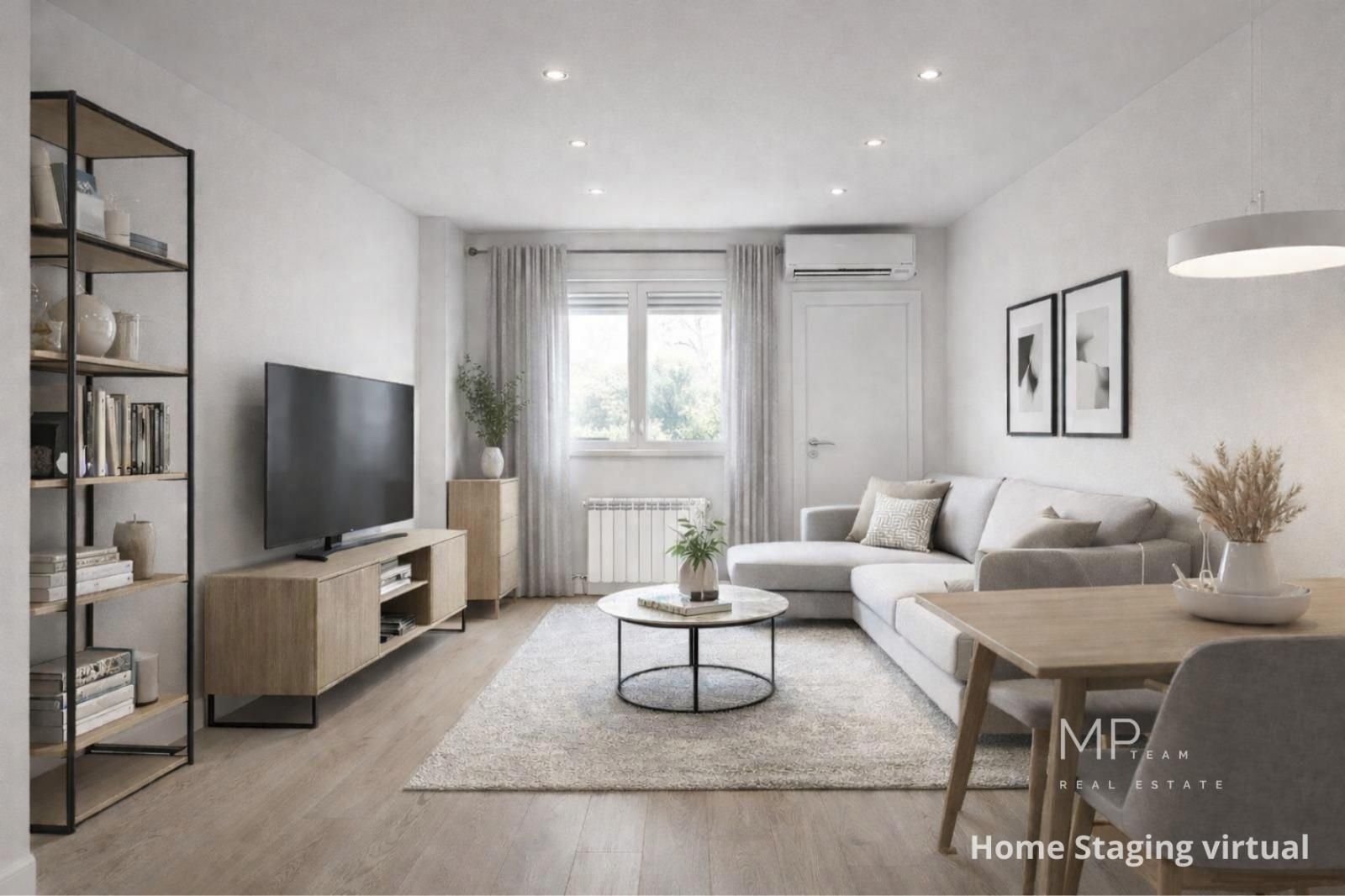Sala d'estar de Apartament en venda en  Madrid Capital amb Aire condicionat i Calefacció