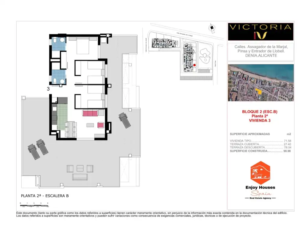 Mini appartamento con terrazza in vendita a Las Marinas / Les Marines, imagen 4