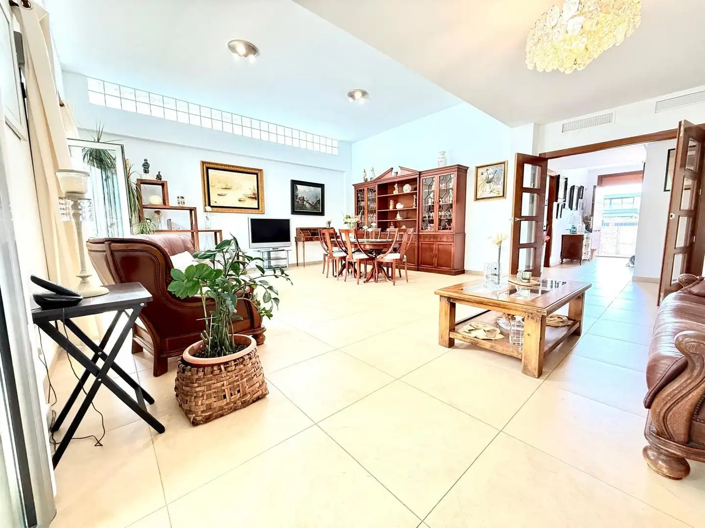 Sala d'estar de Casa o xalet en venda en Molina de Segura amb Aire condicionat, Jardí privat i Terrassa