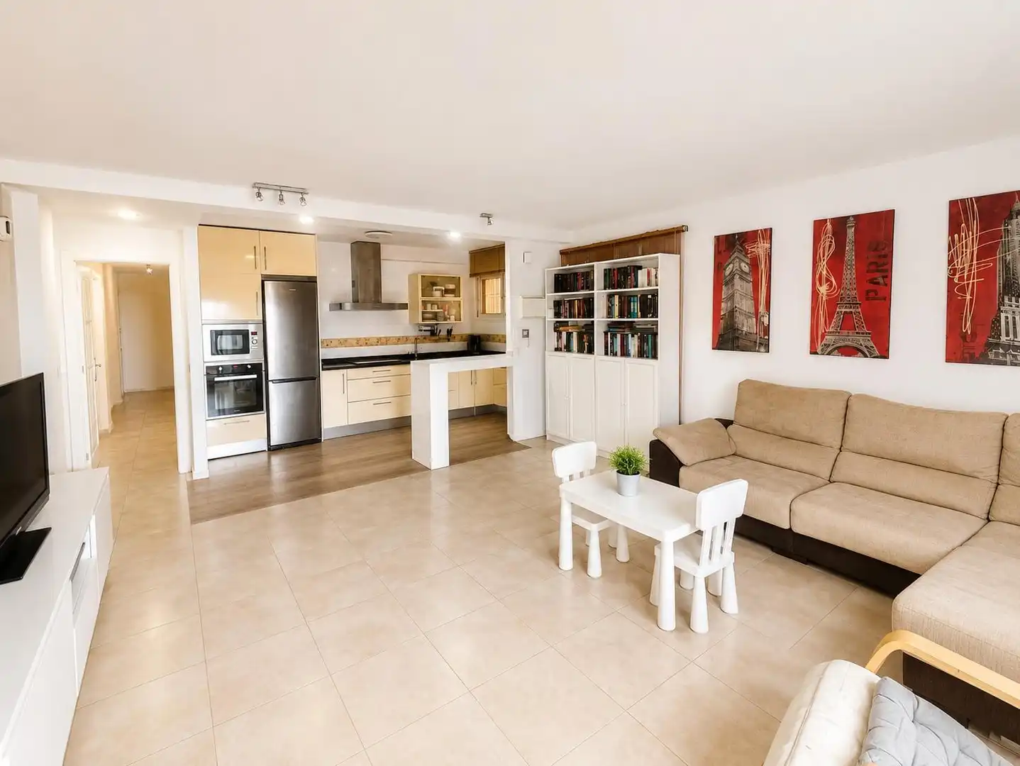 Sala de estar de Piso en venta en Roquetas de Mar con Aire acondicionado y Terraza