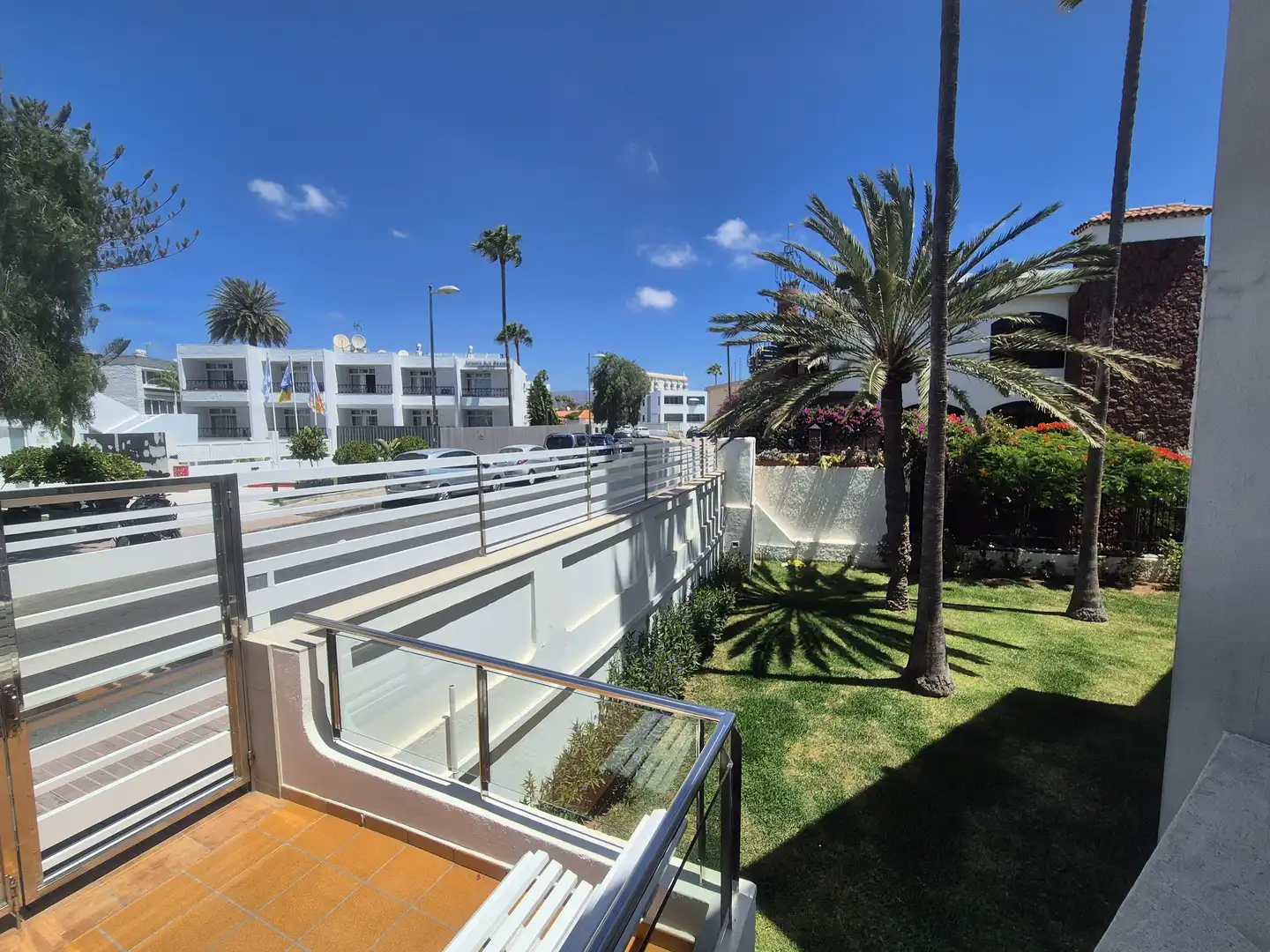 Terrasse von Wohnungen zur Miete in San Bartolomé de Tirajana mit Privatgarten, Terrasse und Schwimmbad