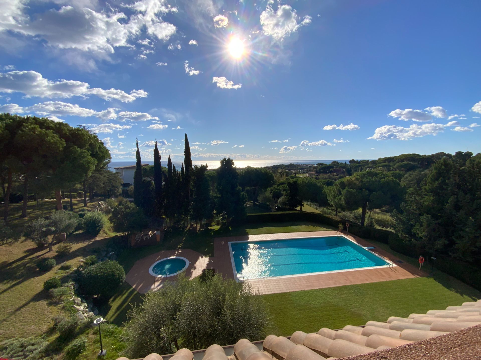 Garden of Attic for sale in Sant Vicenç de Montalt  with Air Conditioner, Heating and Storage room