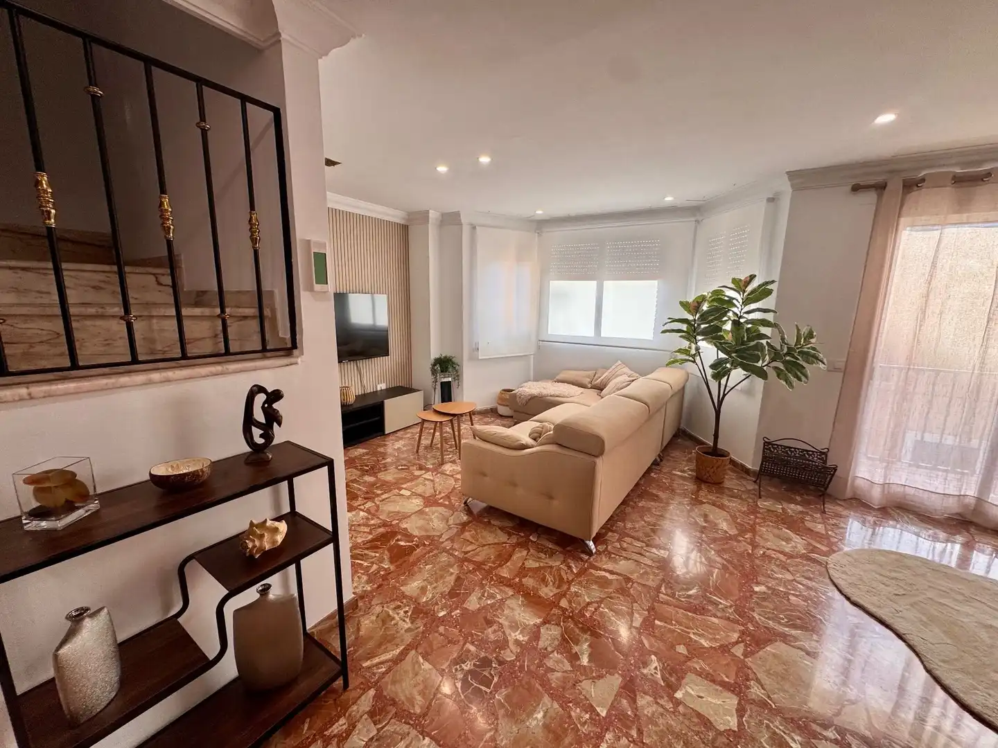 Wohnzimmer von Maisonette zur Miete in Puçol mit Terrasse und Möbliert