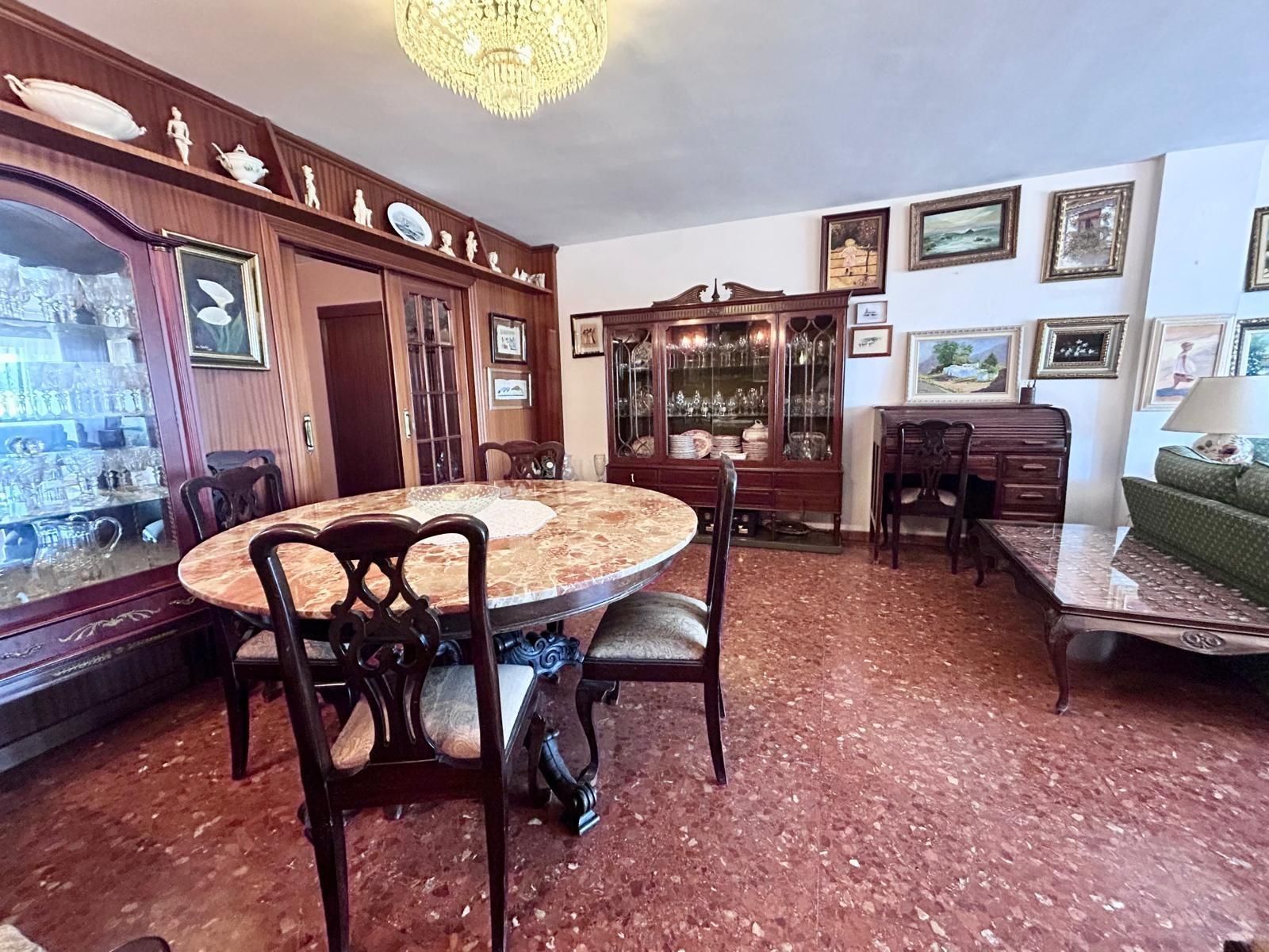 Dining room of Flat for sale in Málaga Capital  with Air Conditioner, Private garden and Terrace