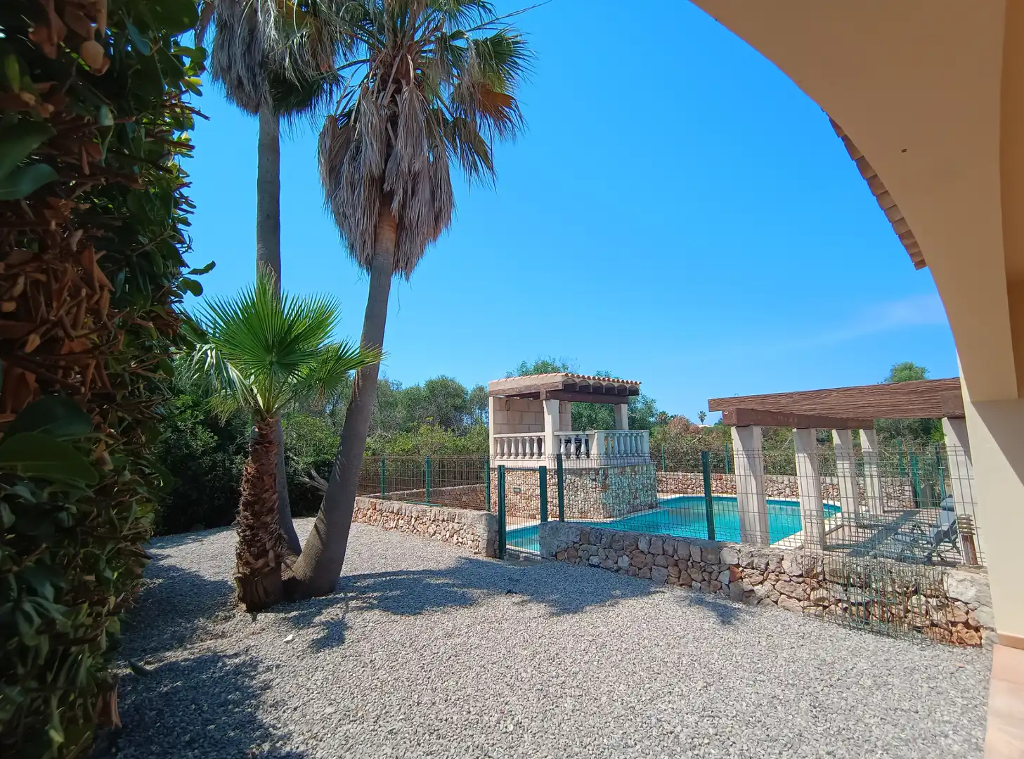 Piscina de Casa o xalet en venda en Sant Lluís amb Aire condicionat, Jardí privat i Terrassa