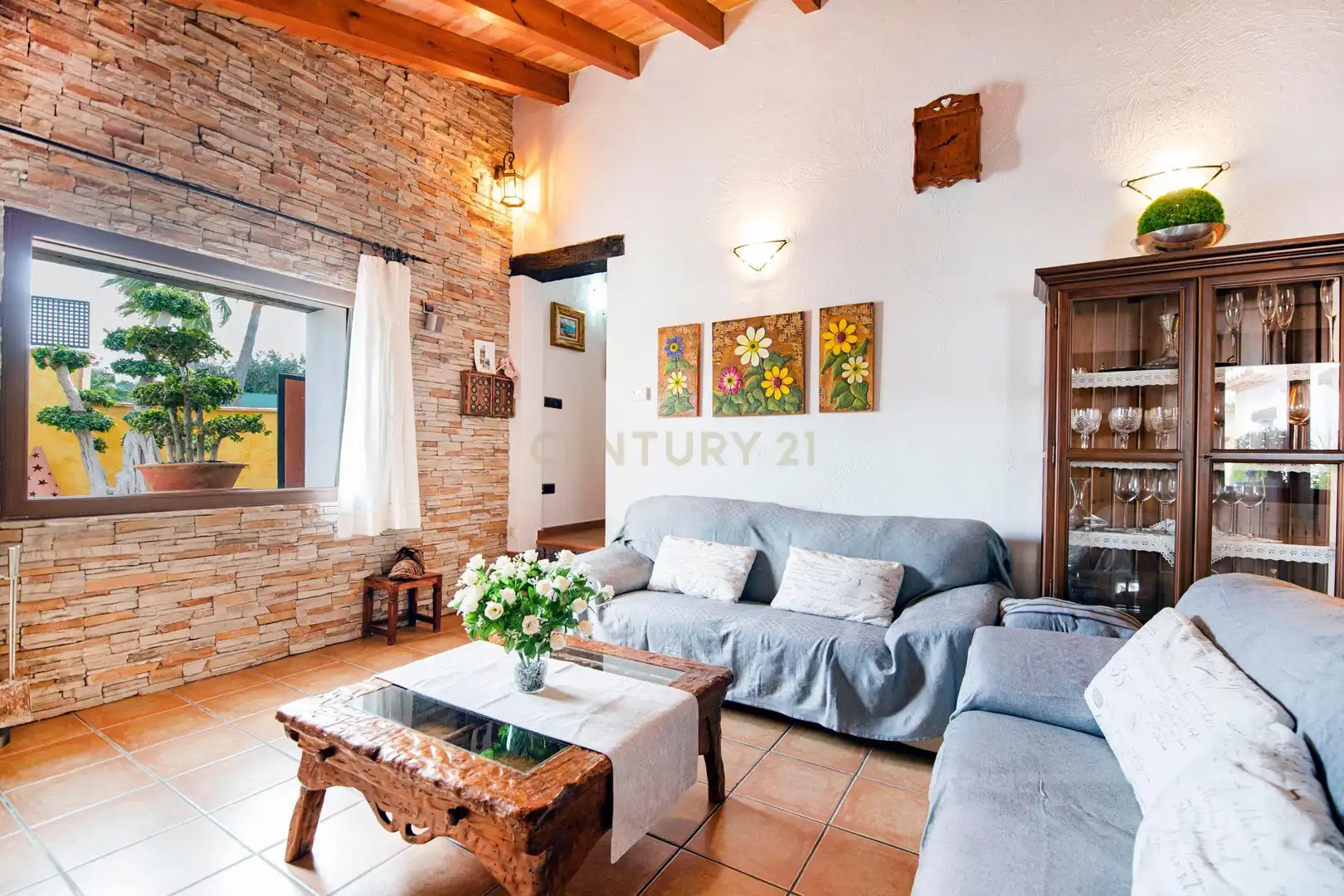Sala de estar de Casa o chalet de alquiler en Benissa con Aire acondicionado, Jardín privado y Trastero
