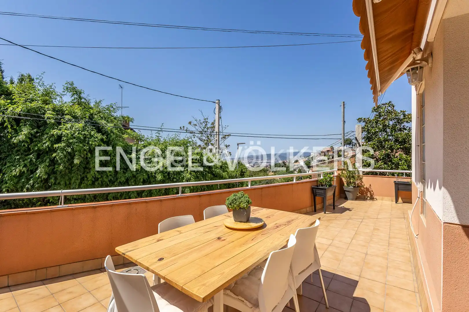 Terrasse von Wohnung zur Miete in Esplugues de Llobregat mit Klimaanlage, Heizung und Parkett