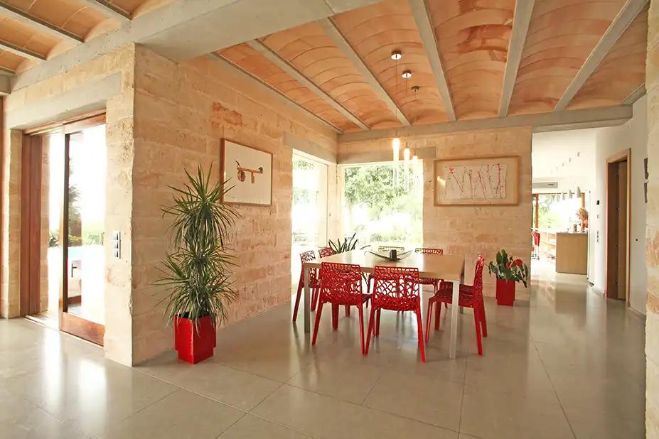 Menjador de Finca rústica en venda en Felanitx amb Aire condicionat, Calefacció i Terrassa