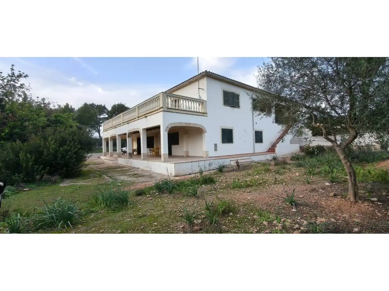 Außenansicht von Haus oder Chalet zum Verkauf in Bunyola mit Privatgarten, Terrasse und Schwimmbad