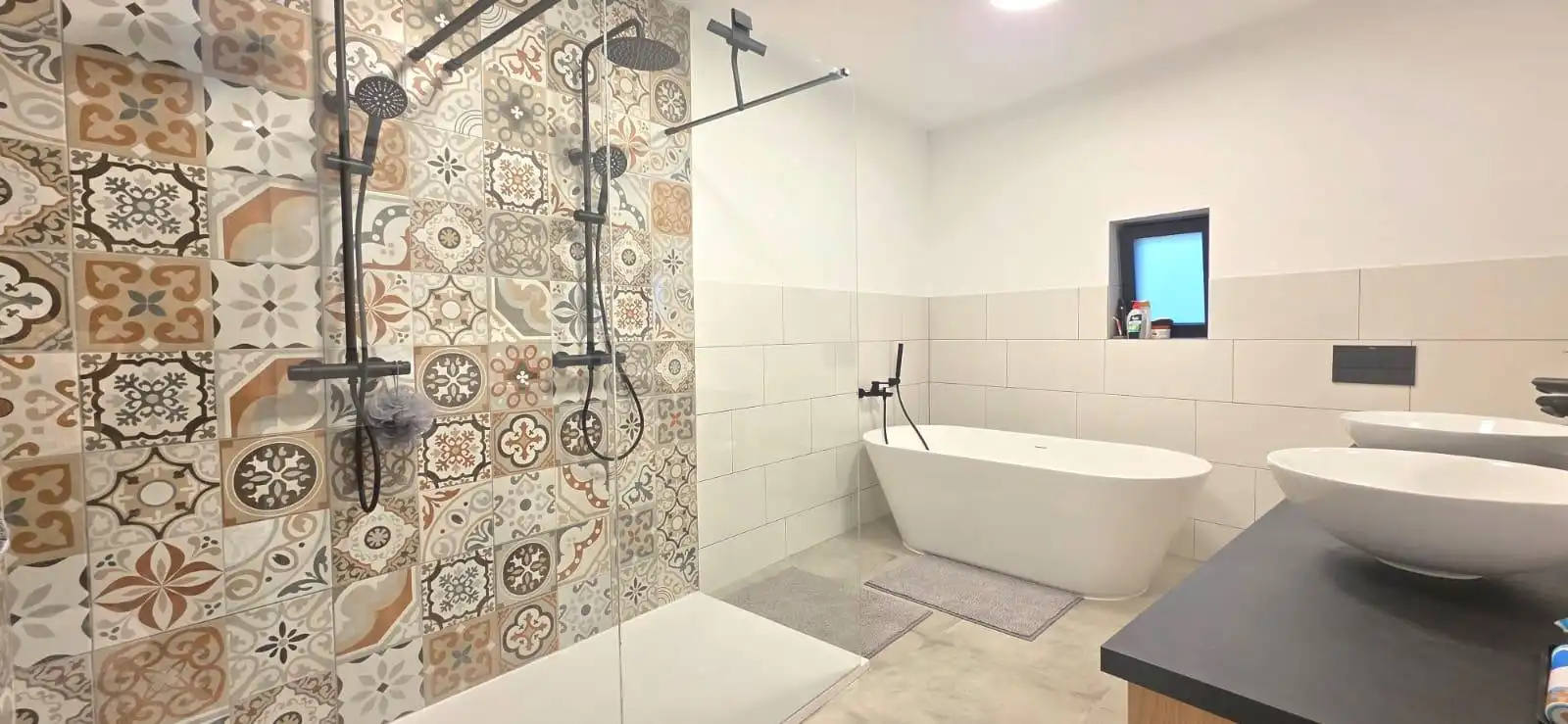 Bathroom of Houses for rent in Villajoyosa / La Vila Joiosa  with Air Conditioner and Internet