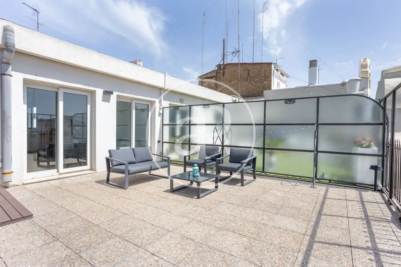 Terrace of Attic for rent in Valencia  with Air Conditioner, Heating and Terrace