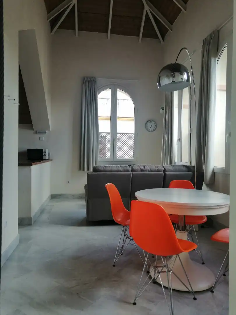 Wohnzimmer von Loft zur Miete in Sevilla mit Klimaanlage, Heizung und Terrasse