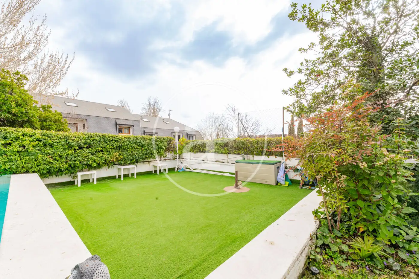 Garden of Detached homes for sale in Madrid  with Air Conditioner, Heating and Private garden