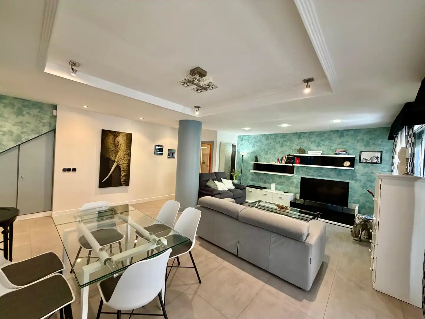 Sala de estar de Ático en venta en Rivas-Vaciamadrid con Aire acondicionado, Calefacción y Terraza