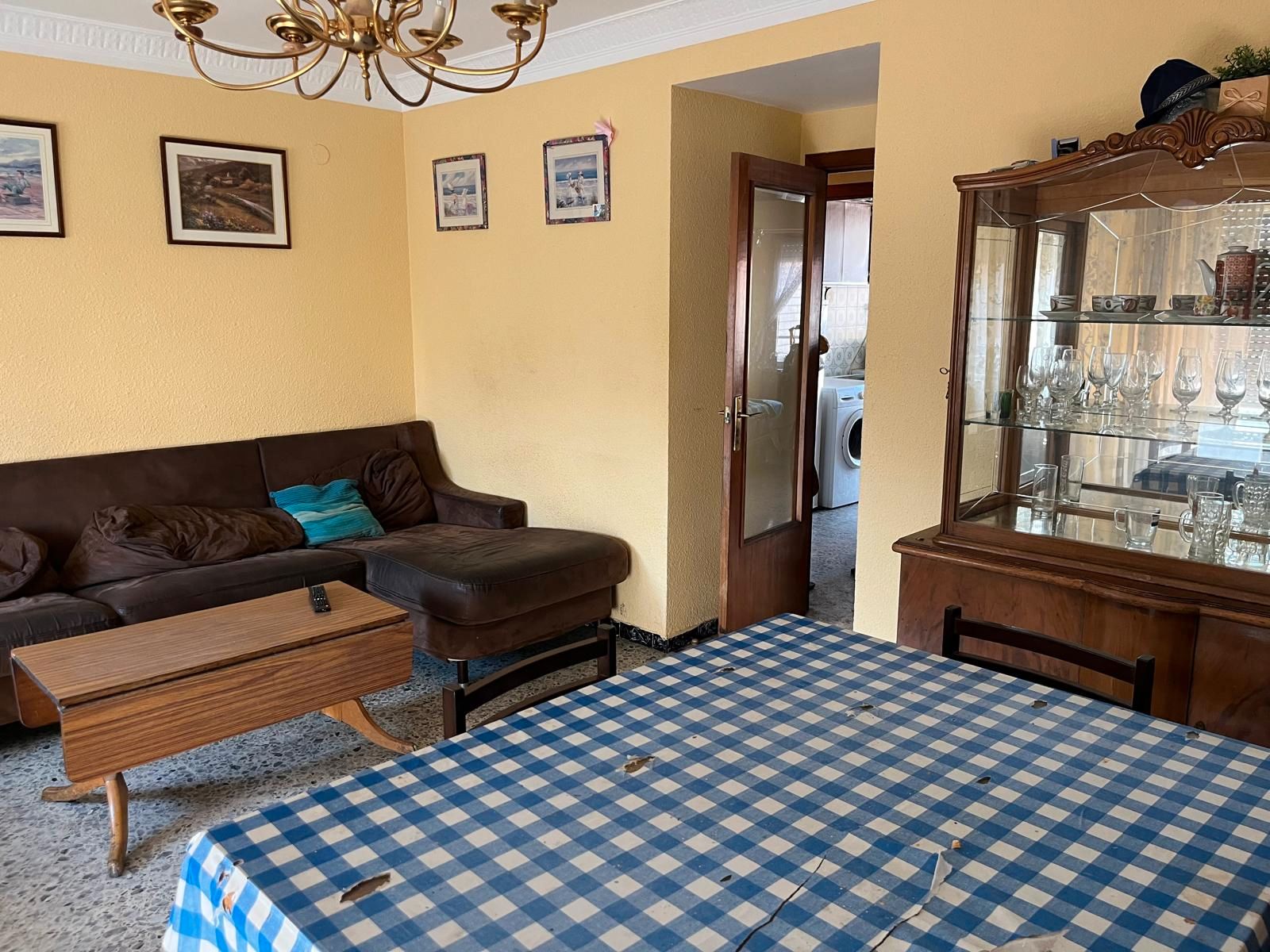 Living room of Flat to rent in  Zaragoza Capital  with Heating, Furnished and Oven