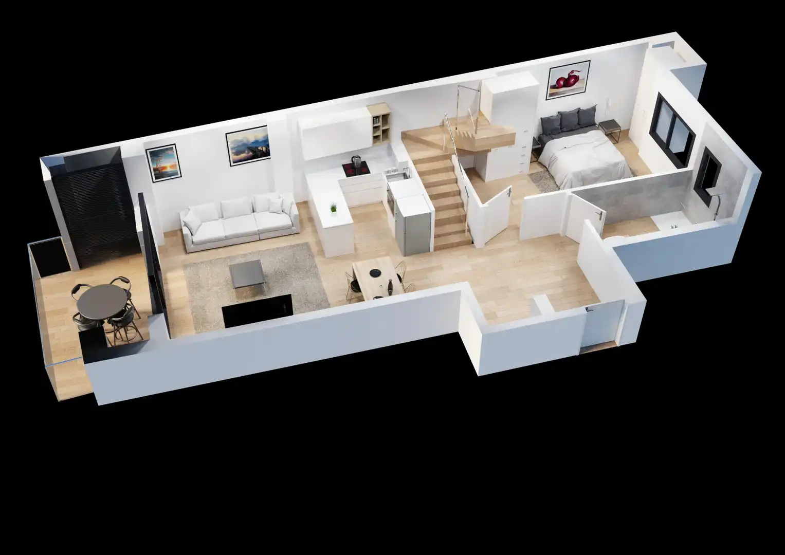 Duplex di nuova costruzione con terrazza in vendita a Carrer de Cervantes