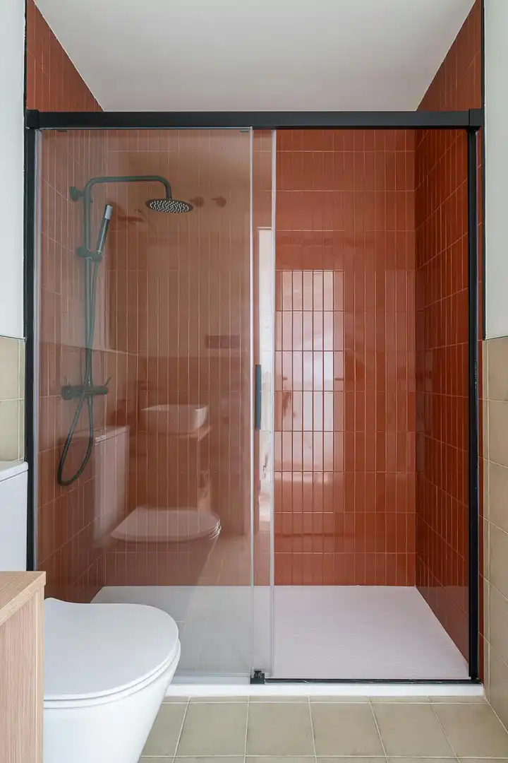 Bathroom of Flat for rent in Barcelona  with Air Conditioner, Heating and Furnished