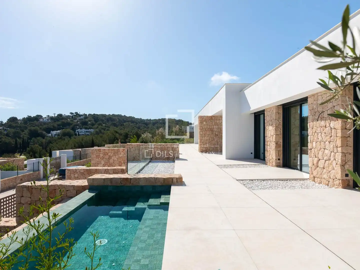 Vista exterior de Casa o chalet en venta en Santa Eulària des Riu con Aire acondicionado, Jardín privado y Terraza