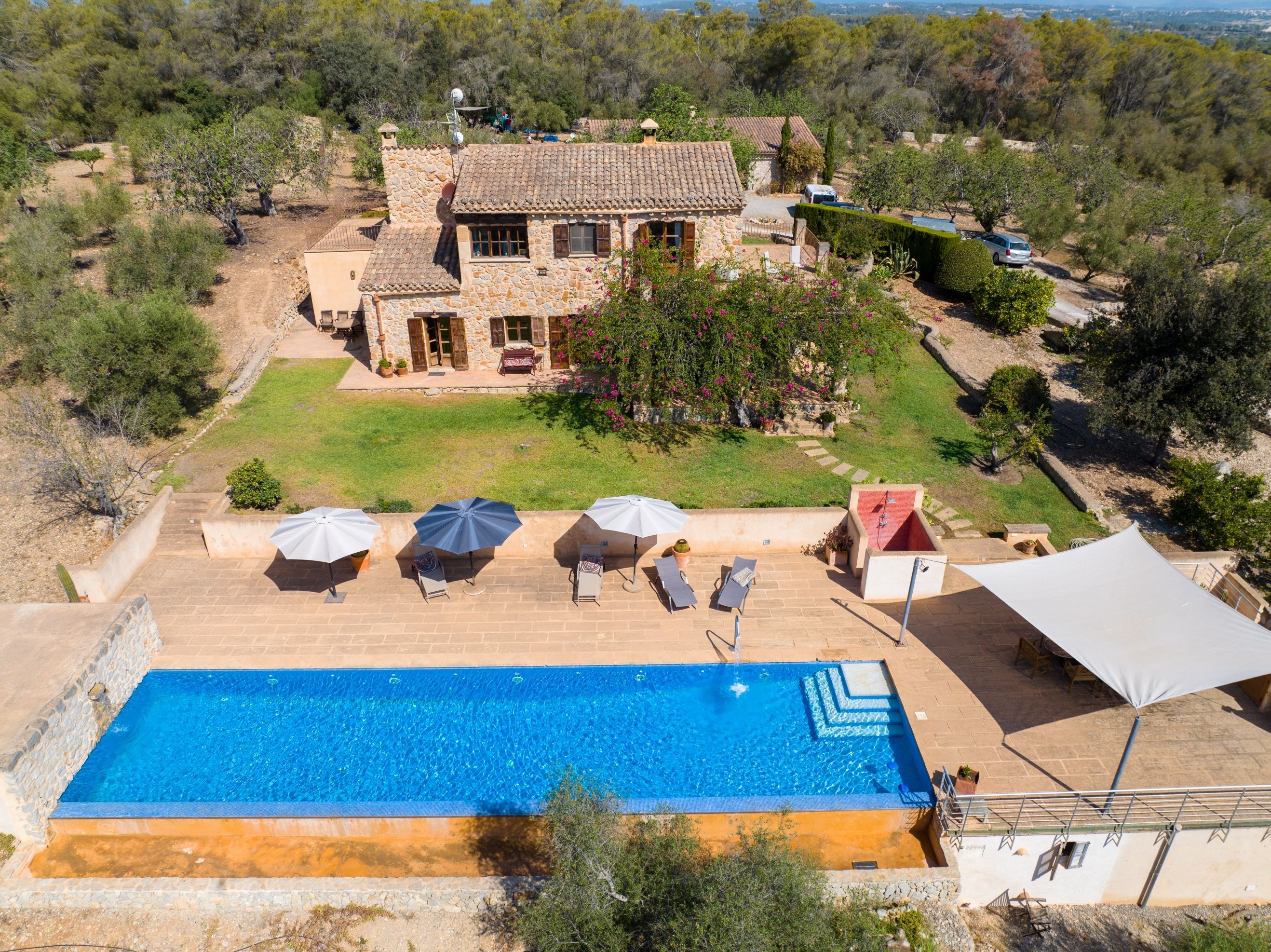 Piscina de Finca rústica en venda en Petra amb Aire condicionat, Calefacció i Jardí privat